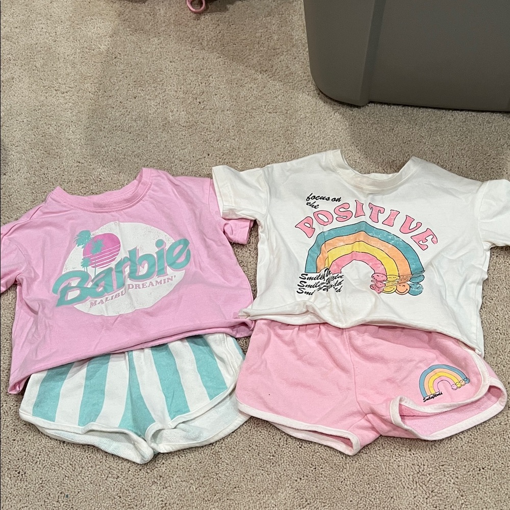 Target Kids Matching Sets - Pink and White